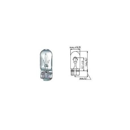 T10 - 12V - 10W - W2,1X9,5d - FIRE