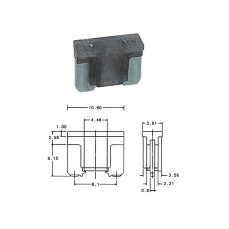 Mini fusibile low profile 10 A