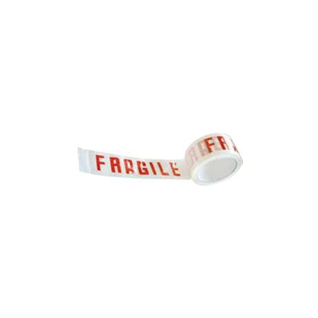 Nastro bianco con scritta FRAGILE - m 66x50 mm