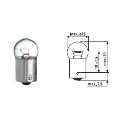 R10W - 12V - 10W - BA15s - GE IND